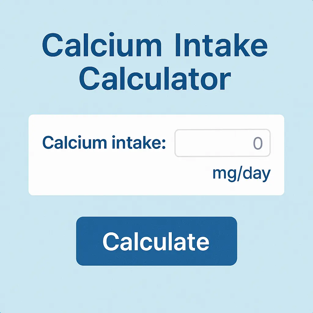 Calcium Intake Calculator