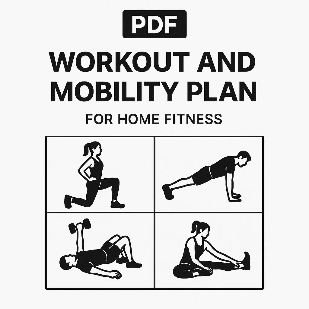 PDF workout and mobility plan for home fitness